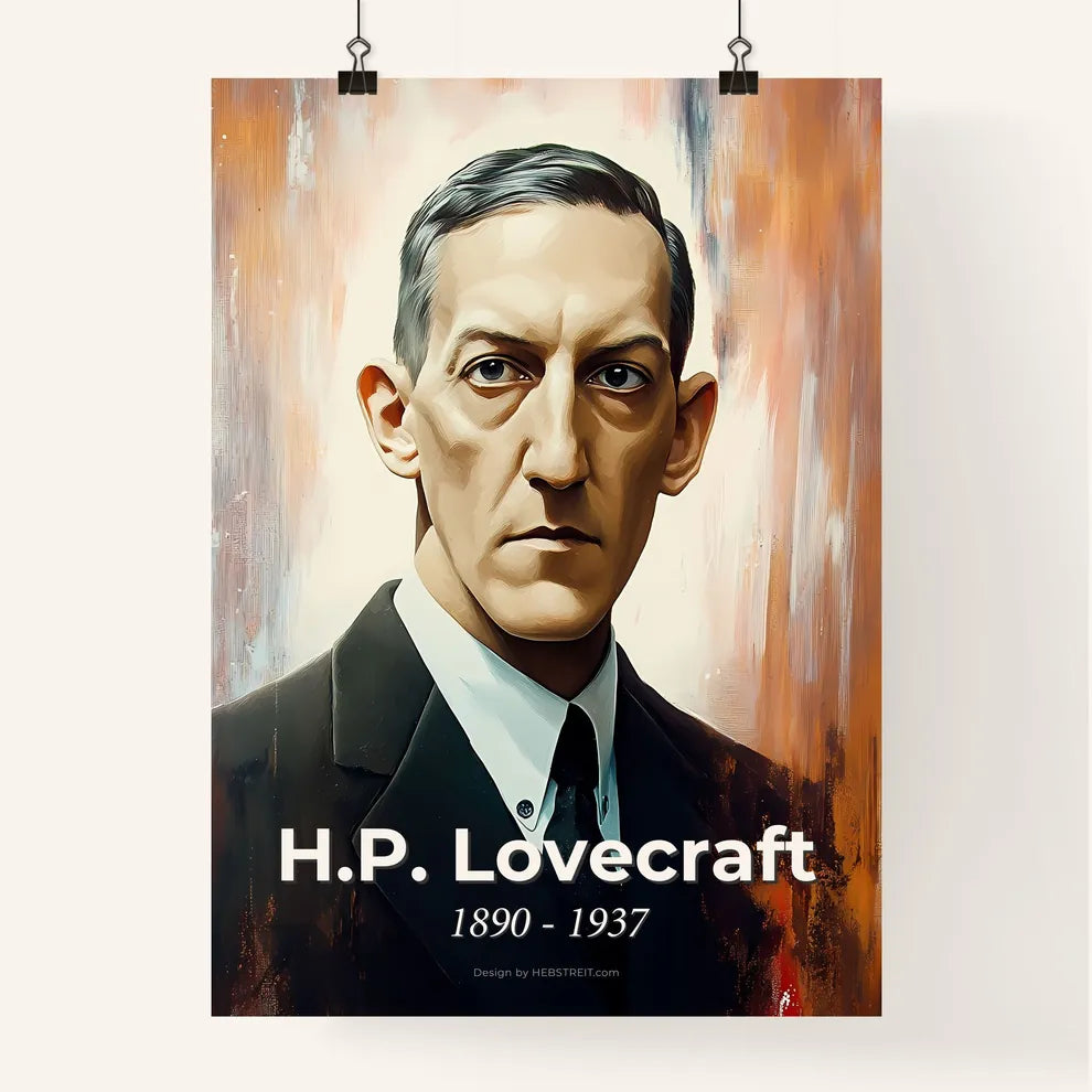 Portrait of H.P. Lovecraft Poster