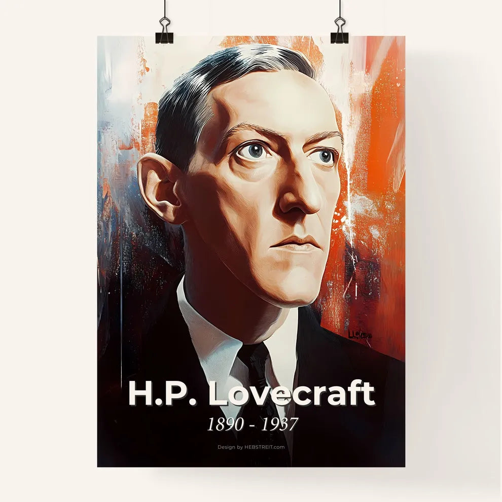 Portrait of H.P. Lovecraft Poster