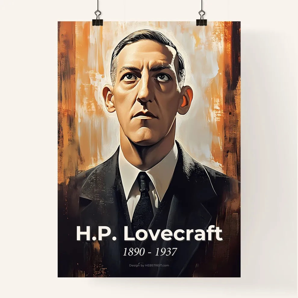 Portrait of H.P. Lovecraft Poster