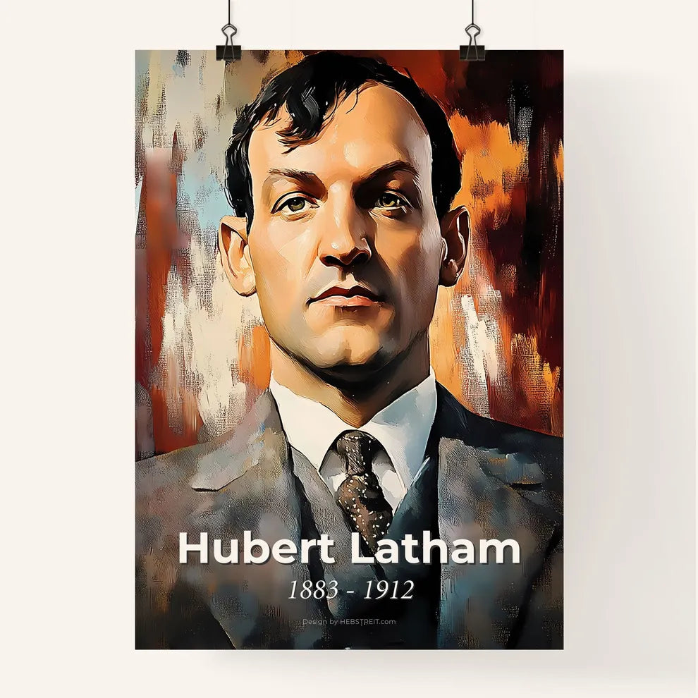Portrait of Hubert Latham Poster