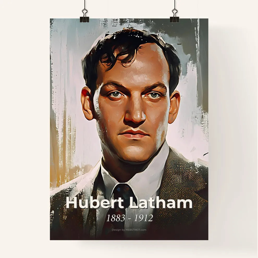 Portrait of Hubert Latham Poster