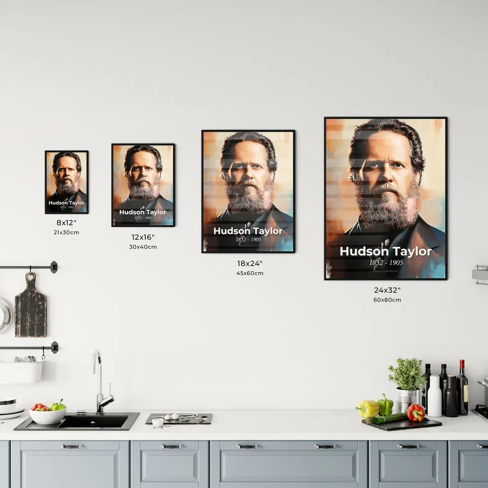 Portrait of Hudson Taylor Size Chart