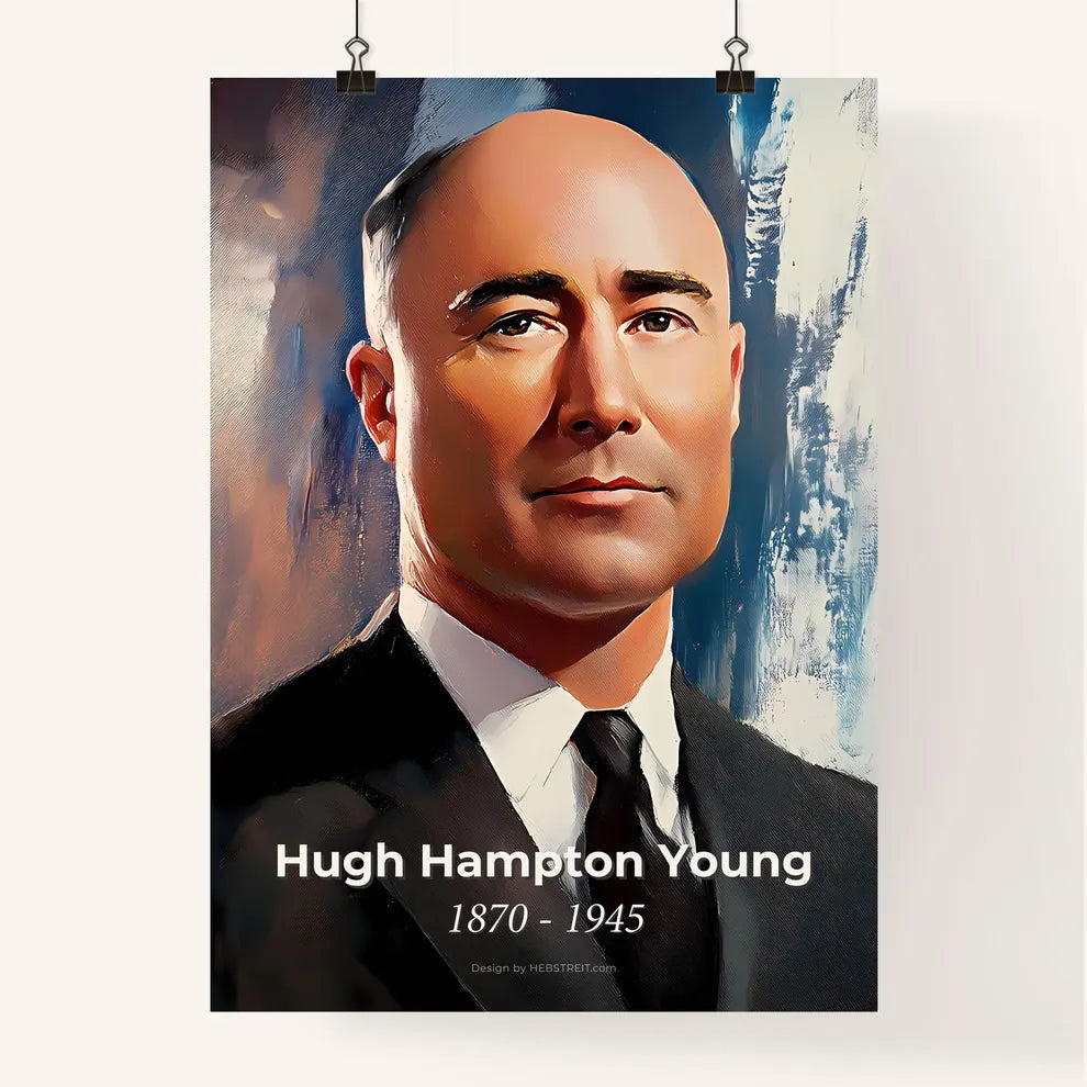 Portrait of Hugh Hampton Young Poster