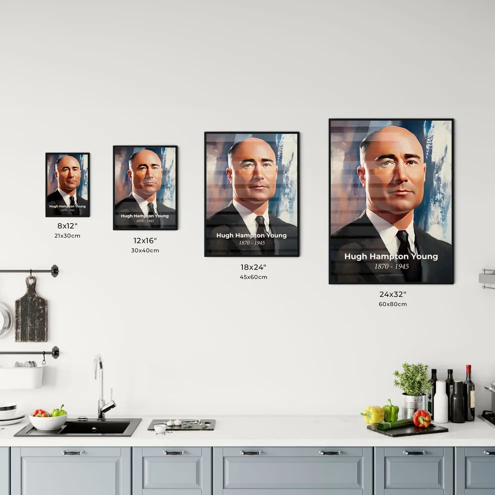 Portrait of Hugh Hampton Young Size Chart