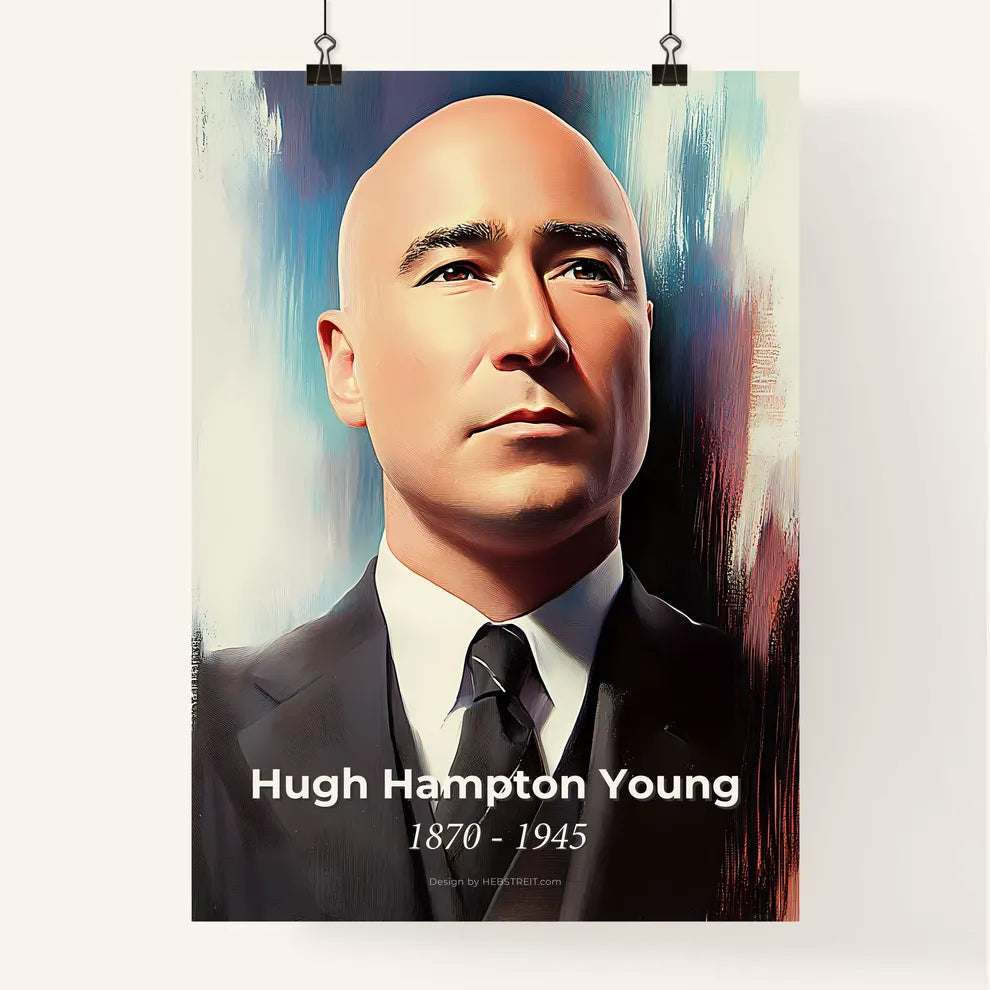 Portrait of Hugh Hampton Young Poster