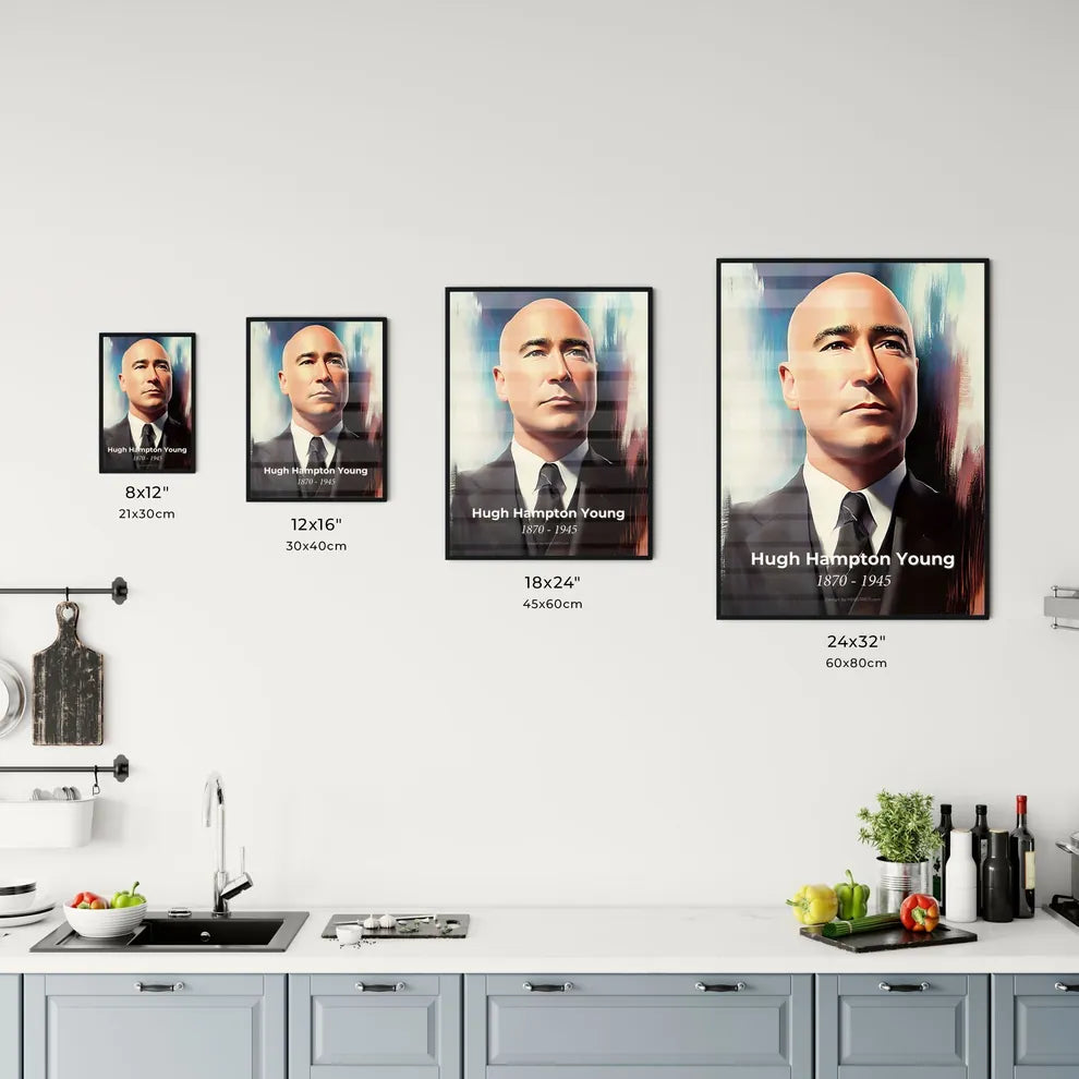 Portrait of Hugh Hampton Young Size Chart