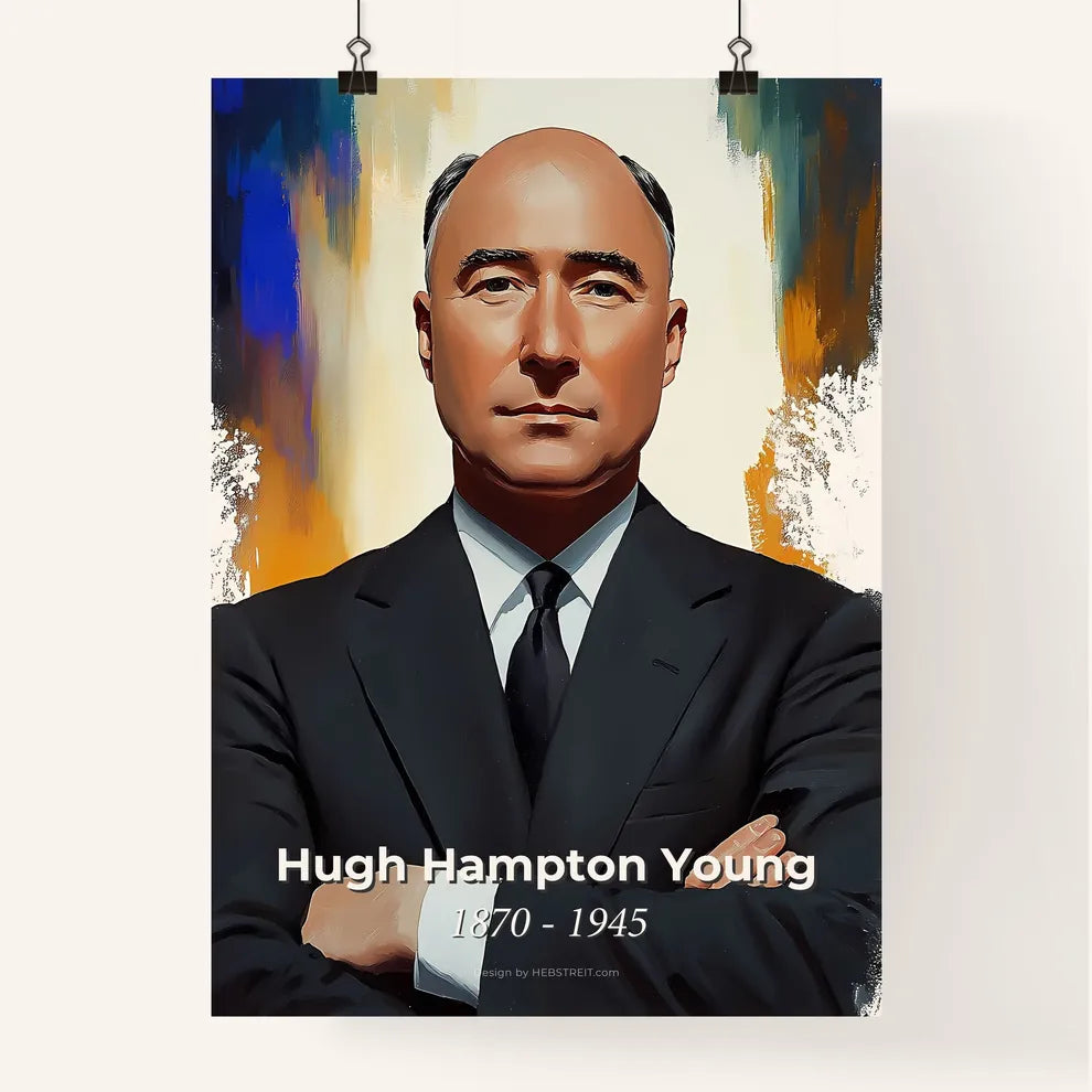 Portrait of Hugh Hampton Young Poster
