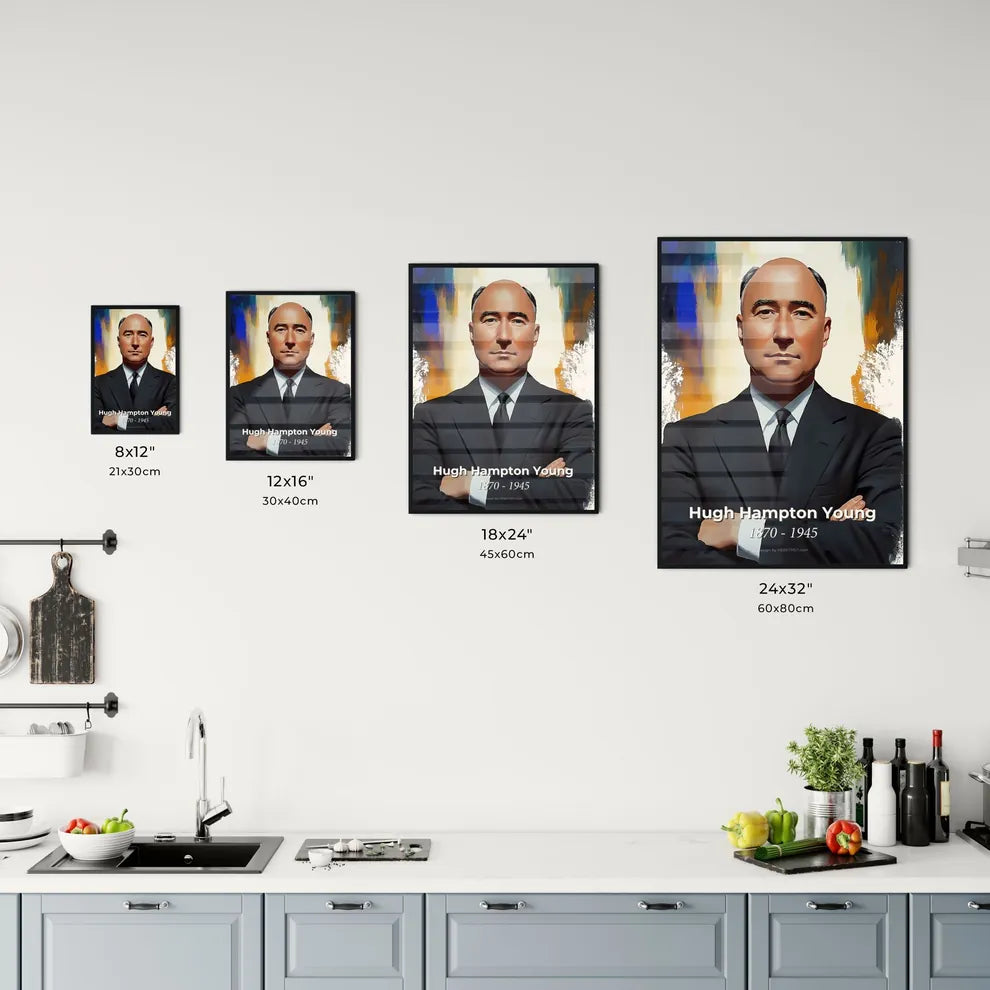 Portrait of Hugh Hampton Young Size Chart