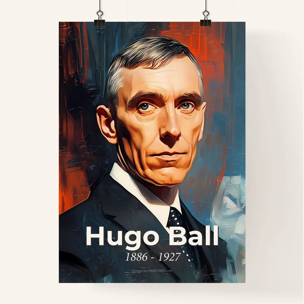 Portrait of Hugo Ball Poster