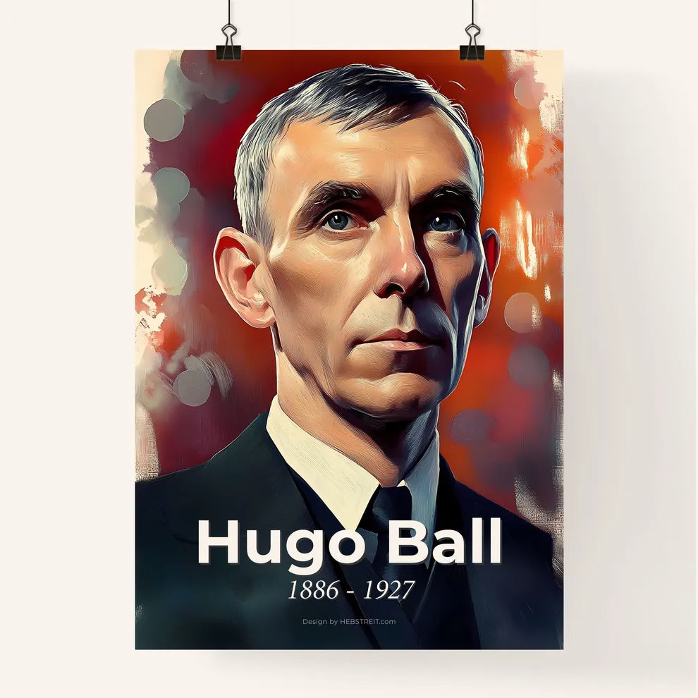 Portrait of Hugo Ball Poster