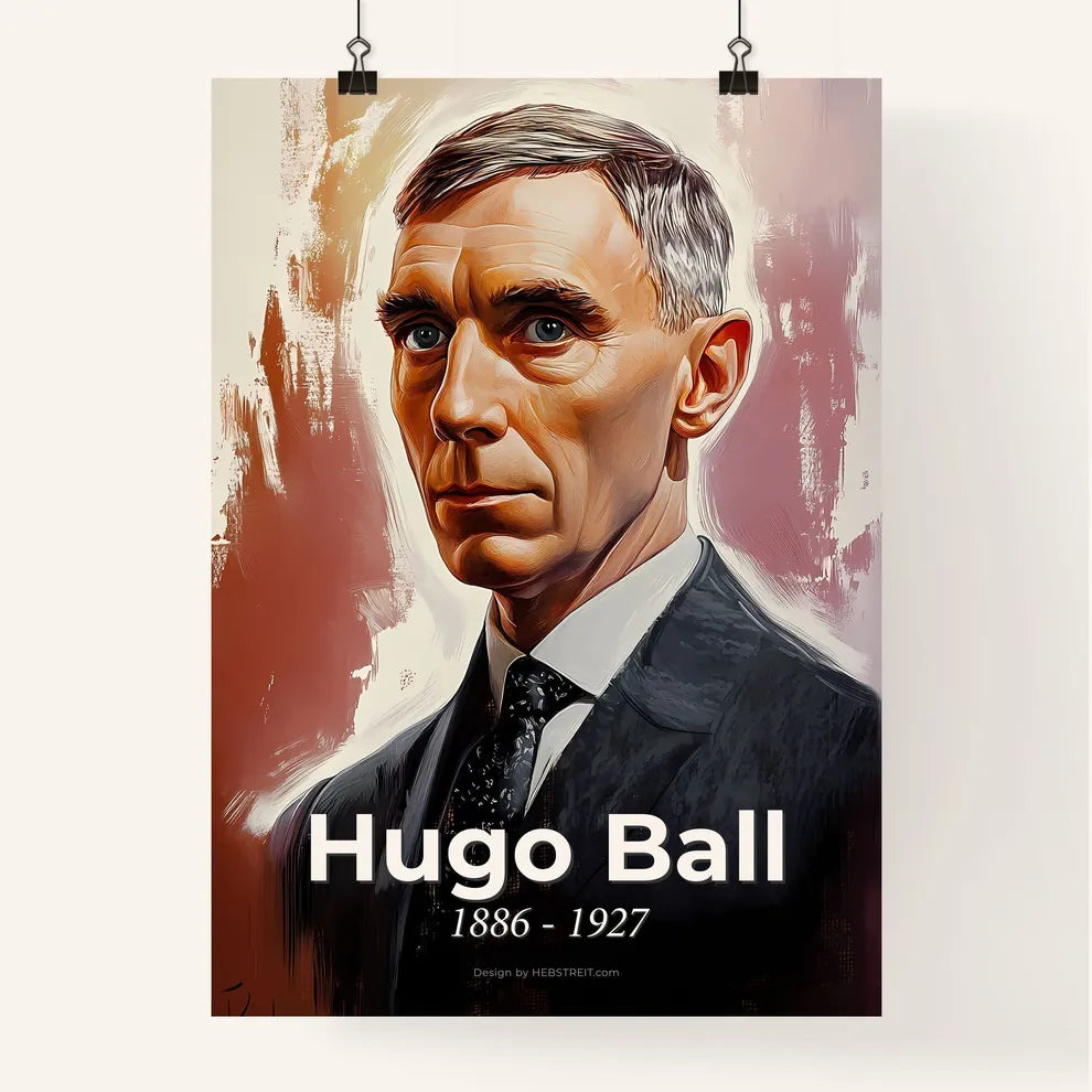 Portrait of Hugo Ball Poster