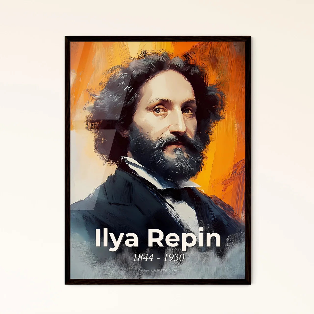 Portrait of Ilya Repin - Framed Art Print