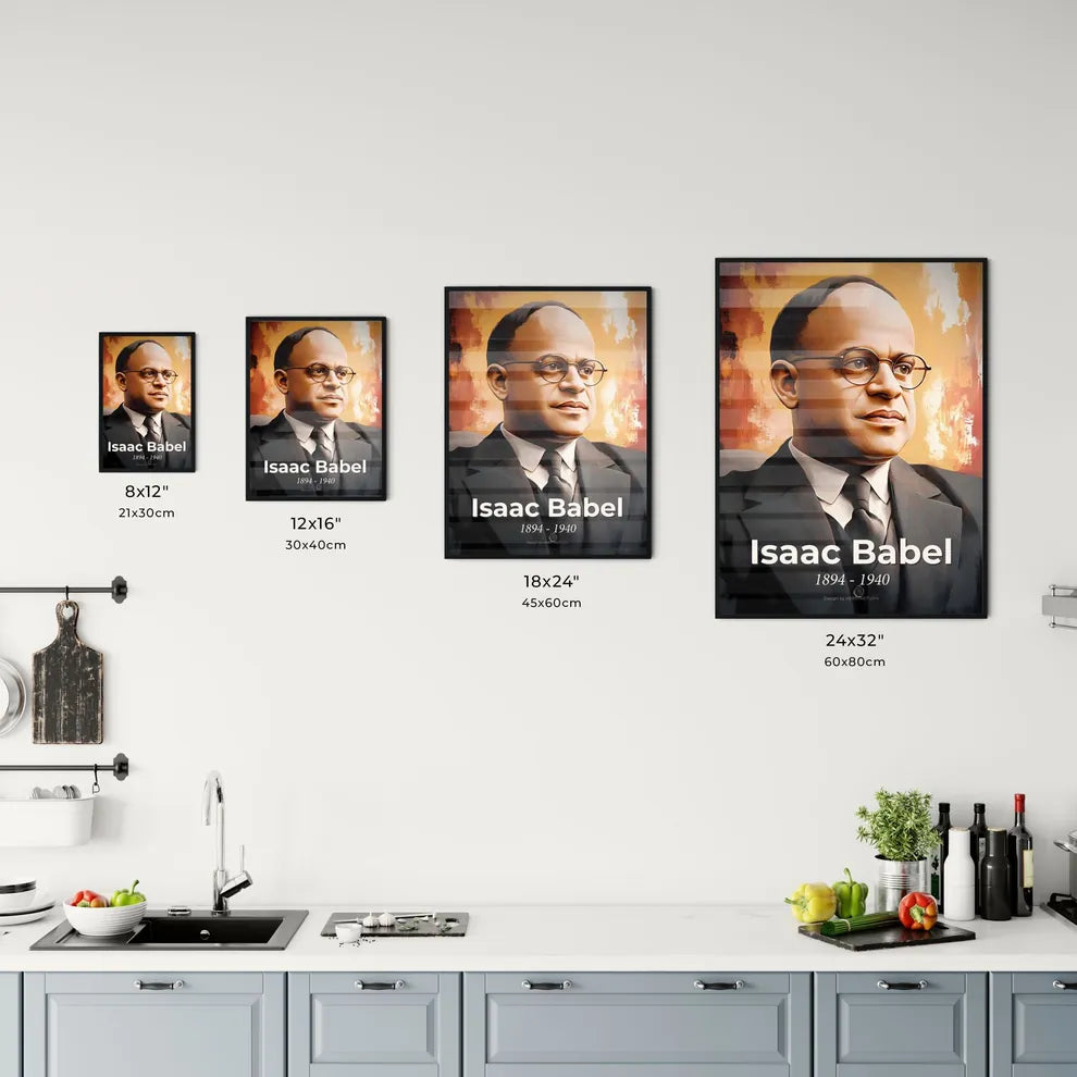 Portrait of Isaac Babel Size Chart