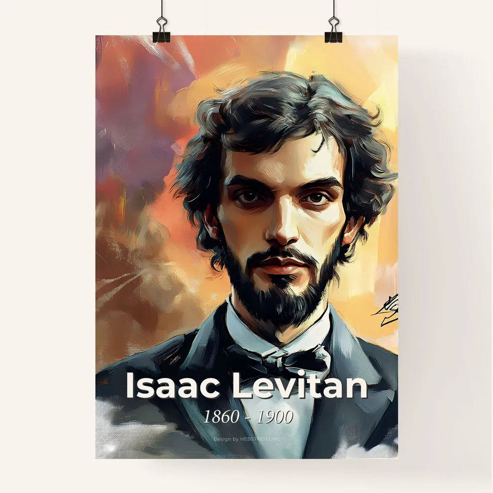 Portrait of Isaac Levitan Poster
