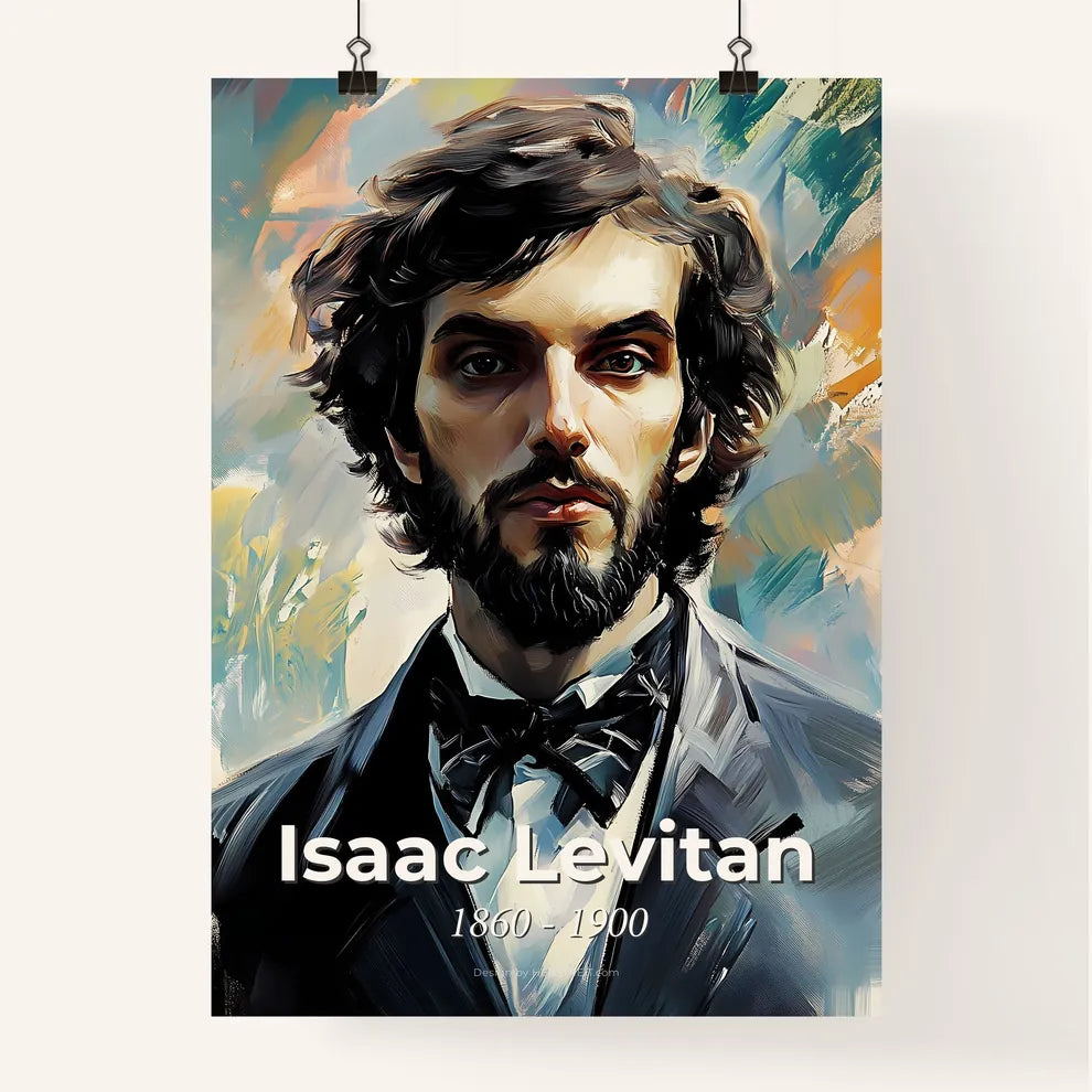 Portrait of Isaac Levitan Poster
