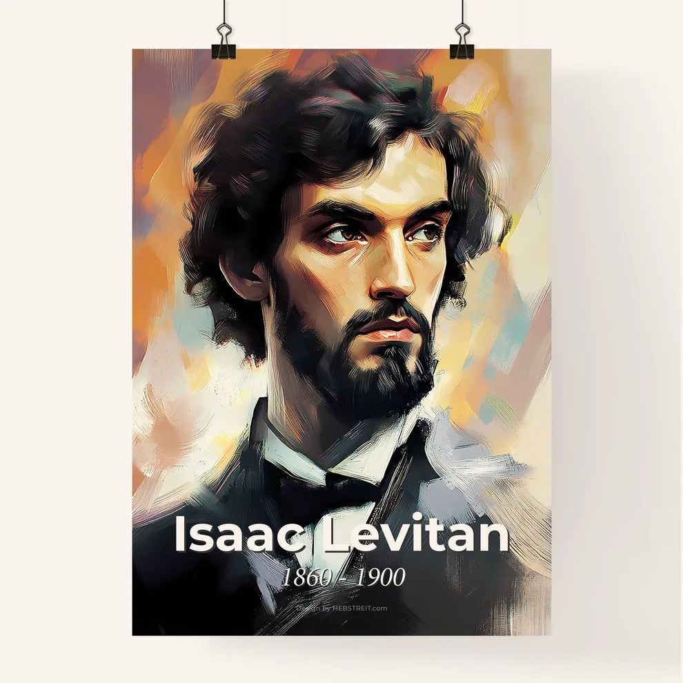 Portrait of Isaac Levitan Poster
