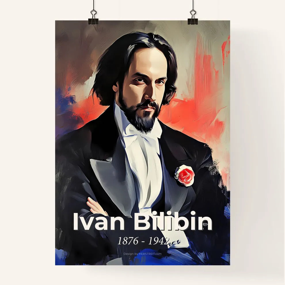 Portrait of Ivan Bilibin Poster