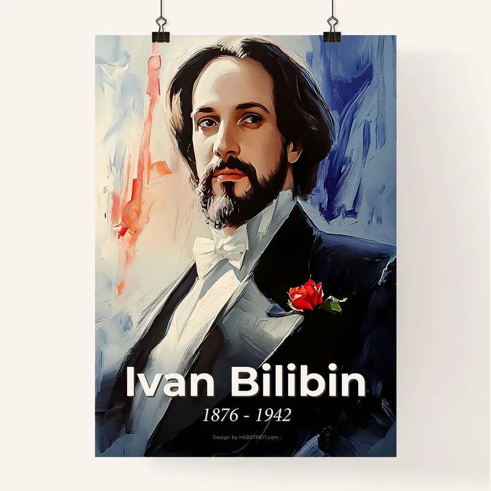 Portrait of Ivan Bilibin Poster