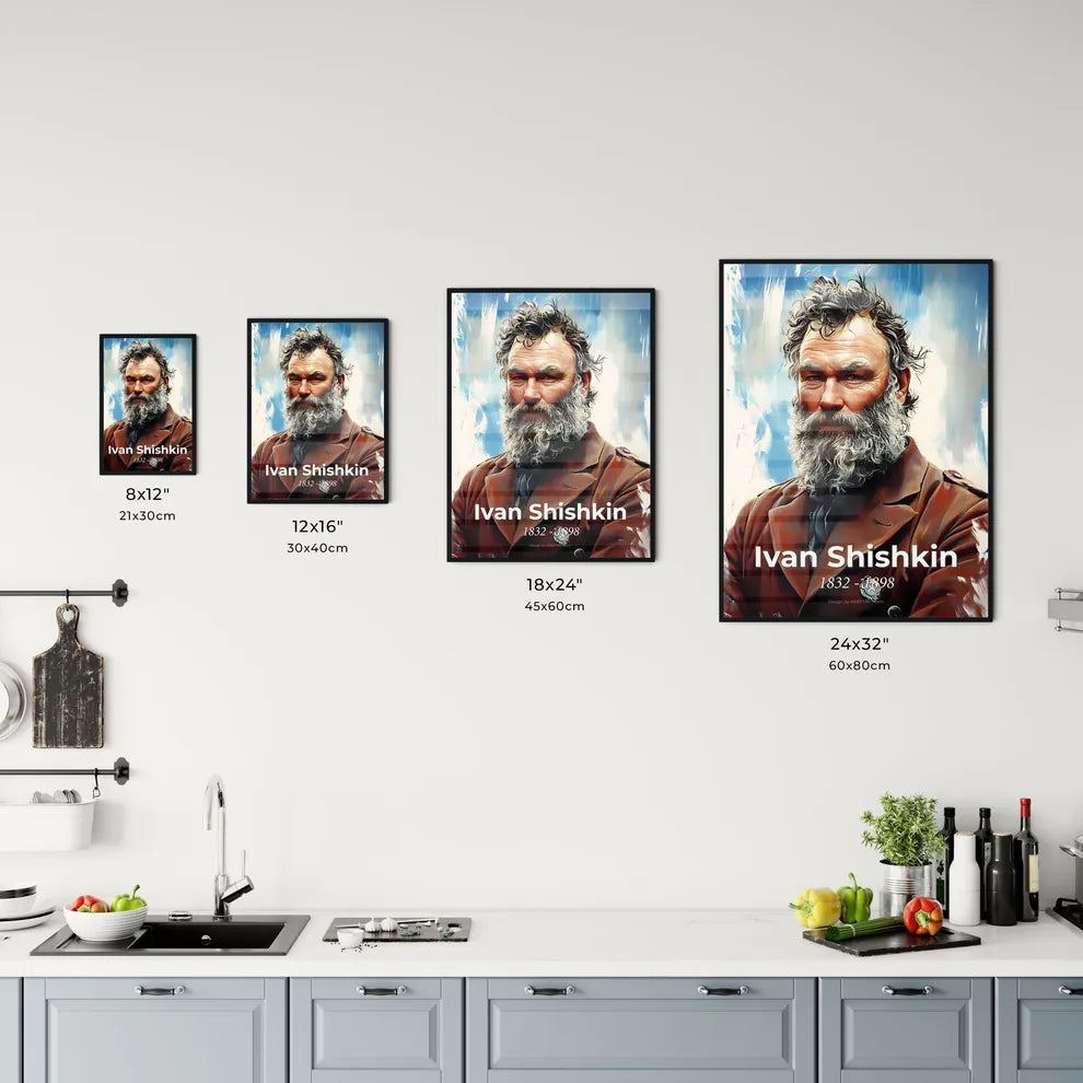 Portrait of Ivan Shishkin Size Chart