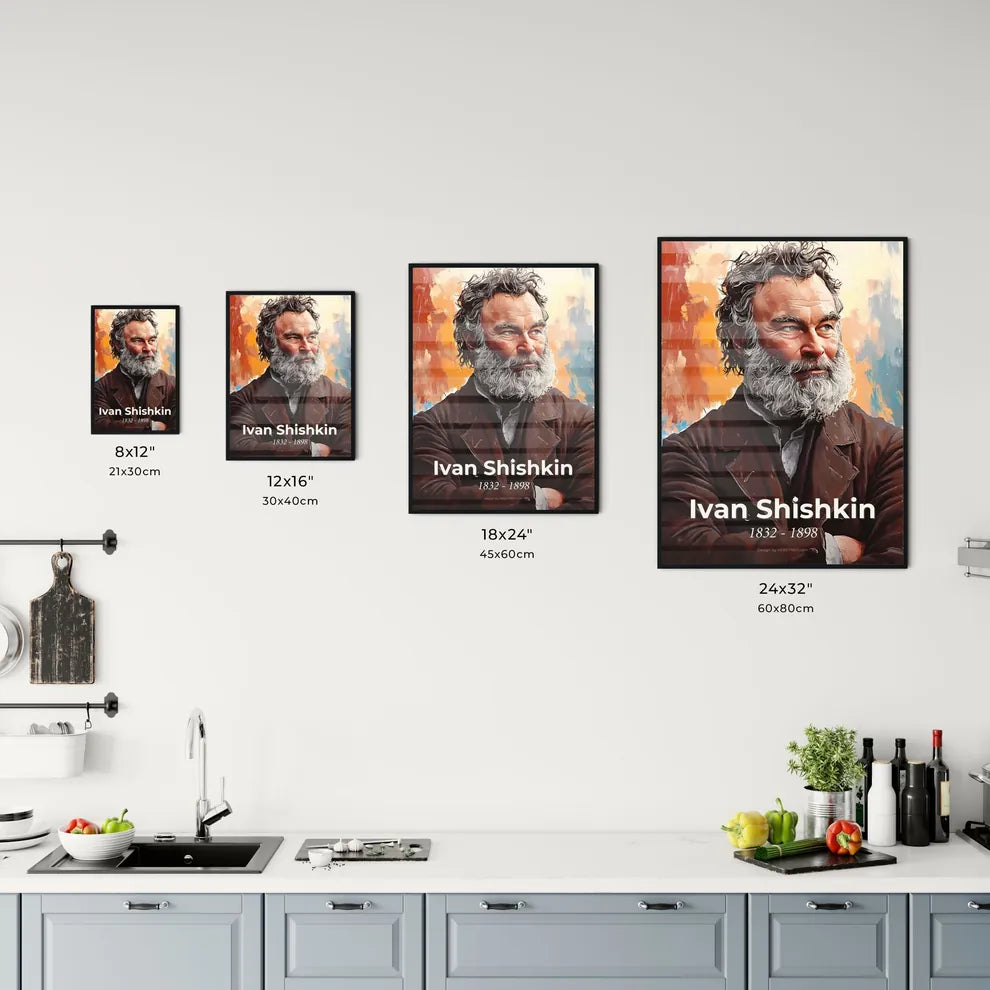 Portrait of Ivan Shishkin Size Chart