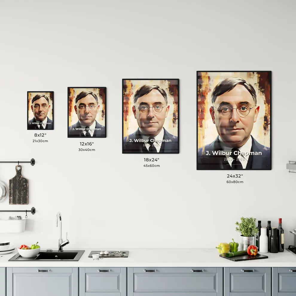 Portrait of J. Wilbur Chapman Size Chart