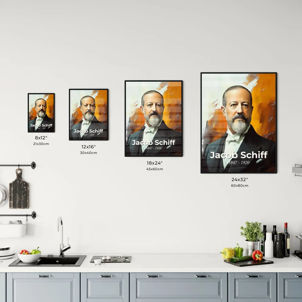 Portrait of Jacob Schiff Size Chart