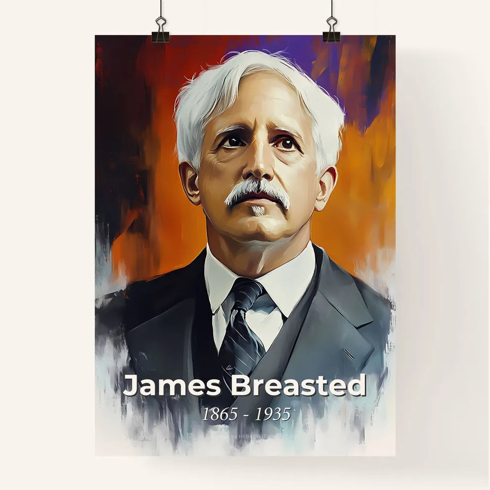 Portrait of James Breasted Poster