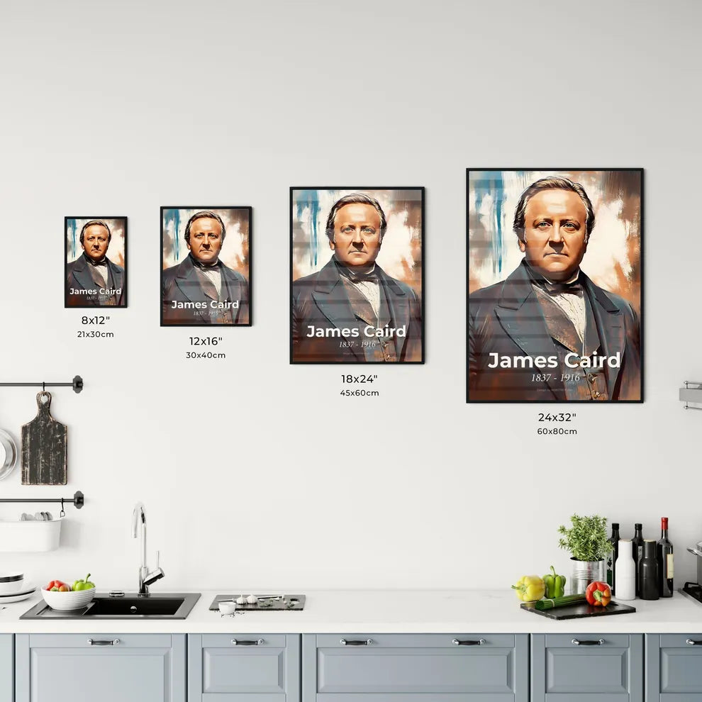 Portrait of James Caird Size Chart