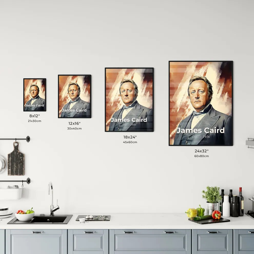 Portrait of James Caird Size Chart