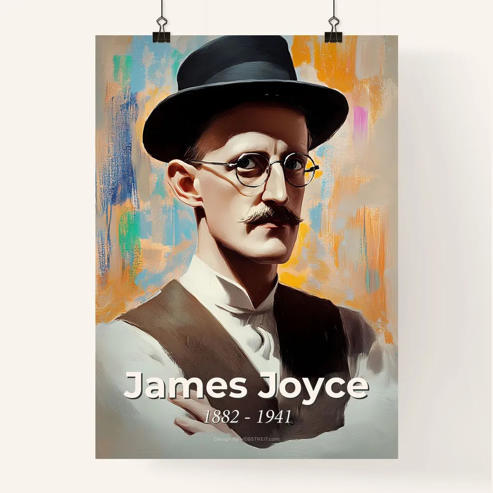 Portrait of James Joyce Poster