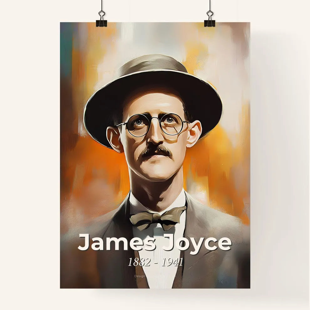 Portrait of James Joyce Poster