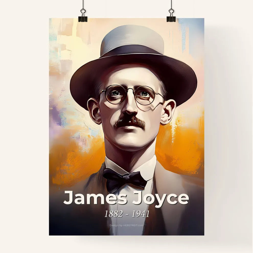 Portrait of James Joyce Poster