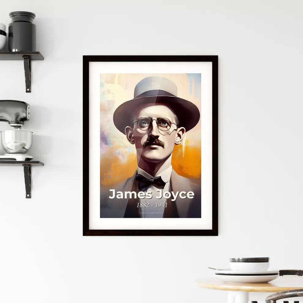 Portrait of James Joyce Framed Print