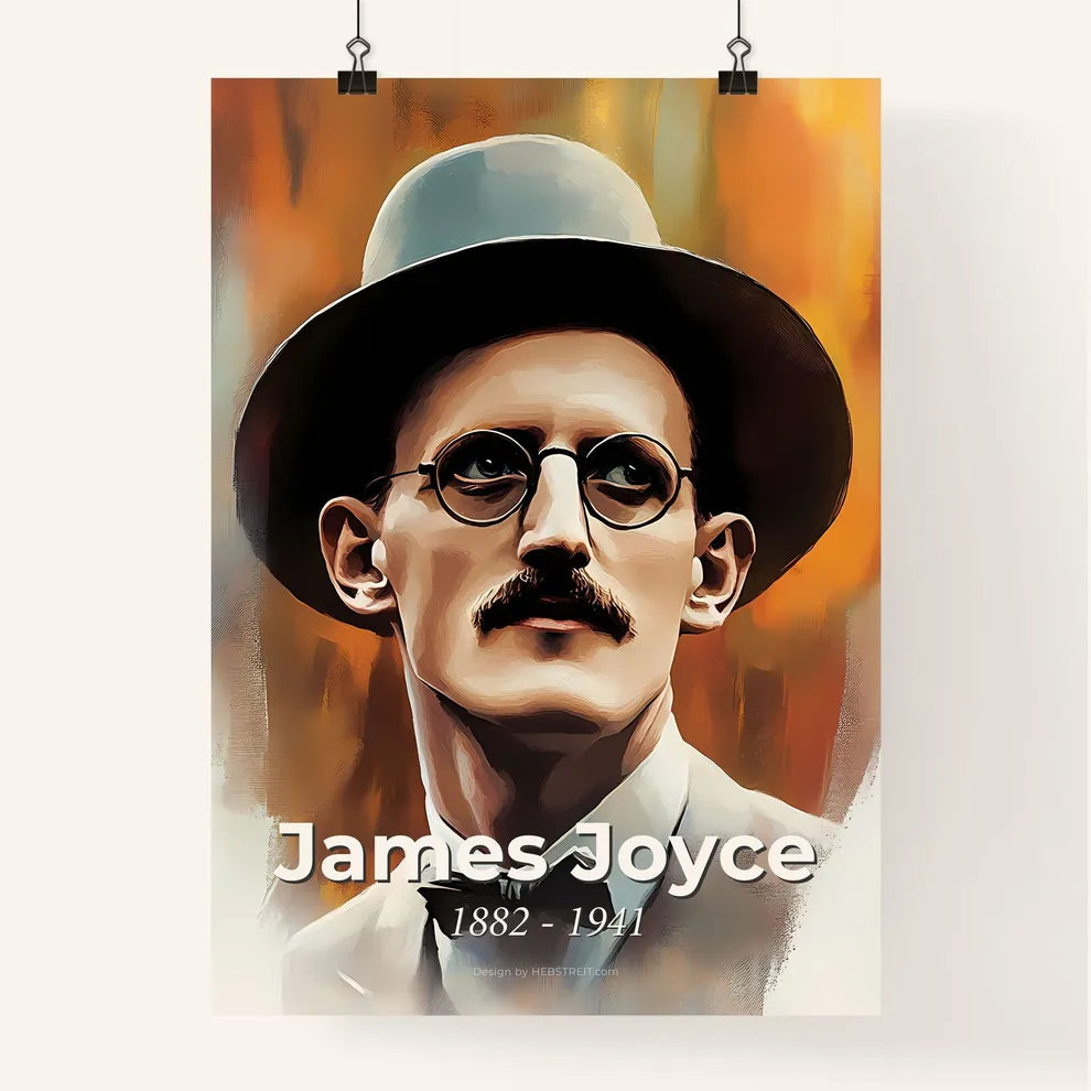 Portrait of James Joyce Poster