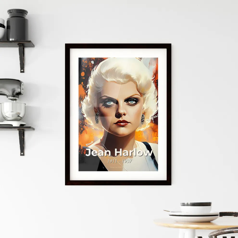 Portrait of Jean Harlow Framed Print
