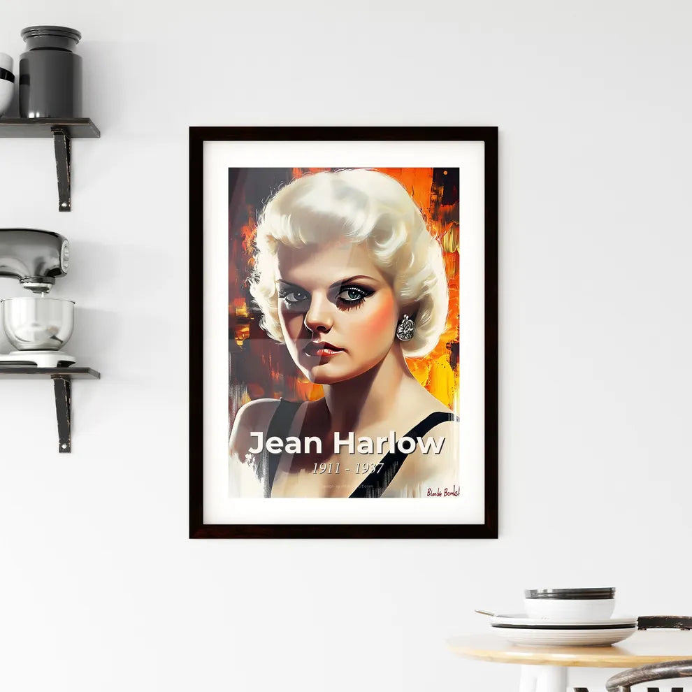 Portrait of Jean Harlow Framed Print