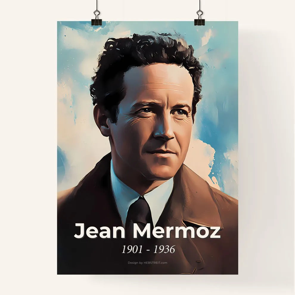 Portrait of Jean Mermoz Poster