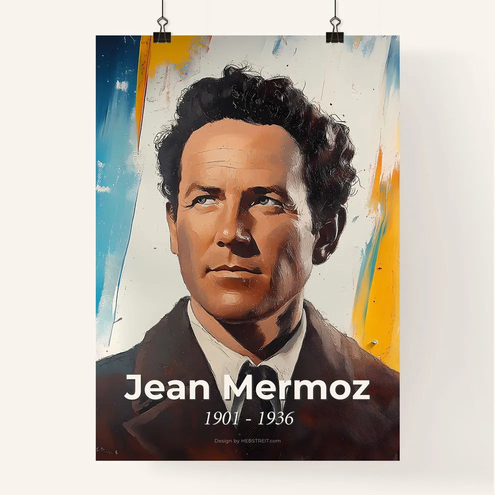 Portrait of Jean Mermoz Poster