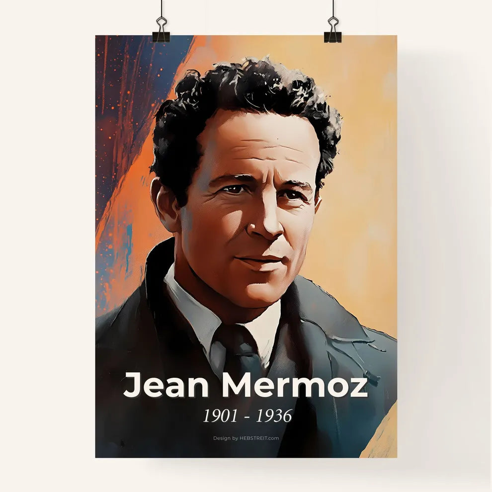 Portrait of Jean Mermoz Poster