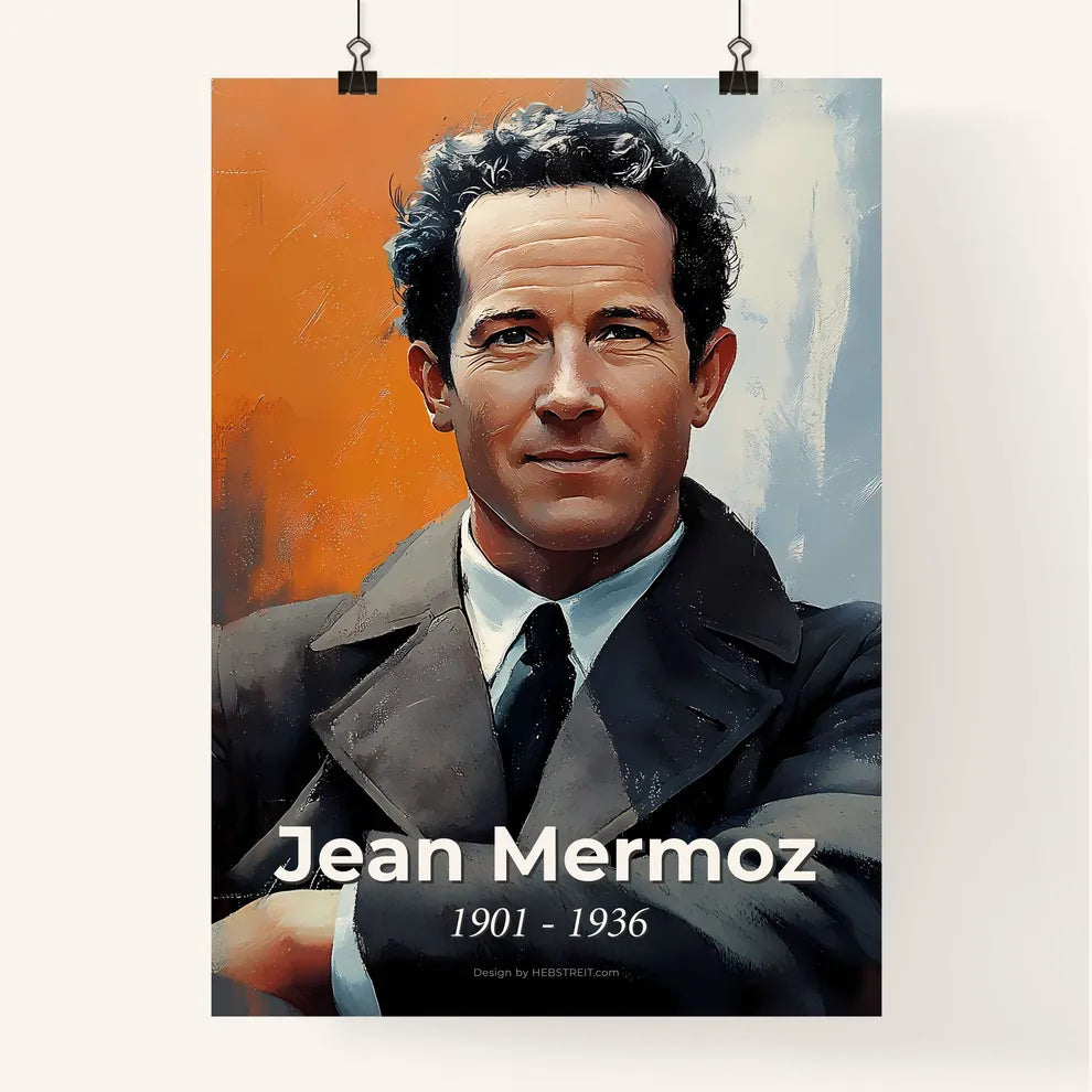 Portrait of Jean Mermoz Poster