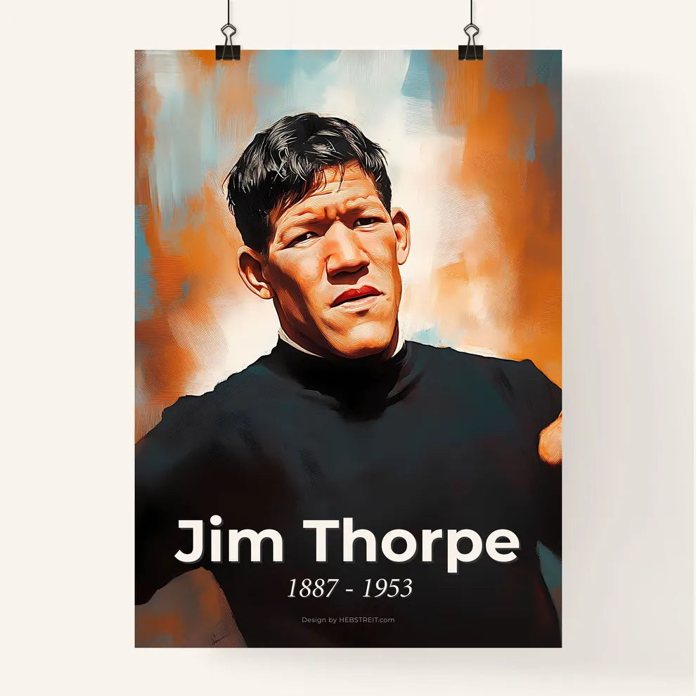 Portrait of Jim Thorpe Poster