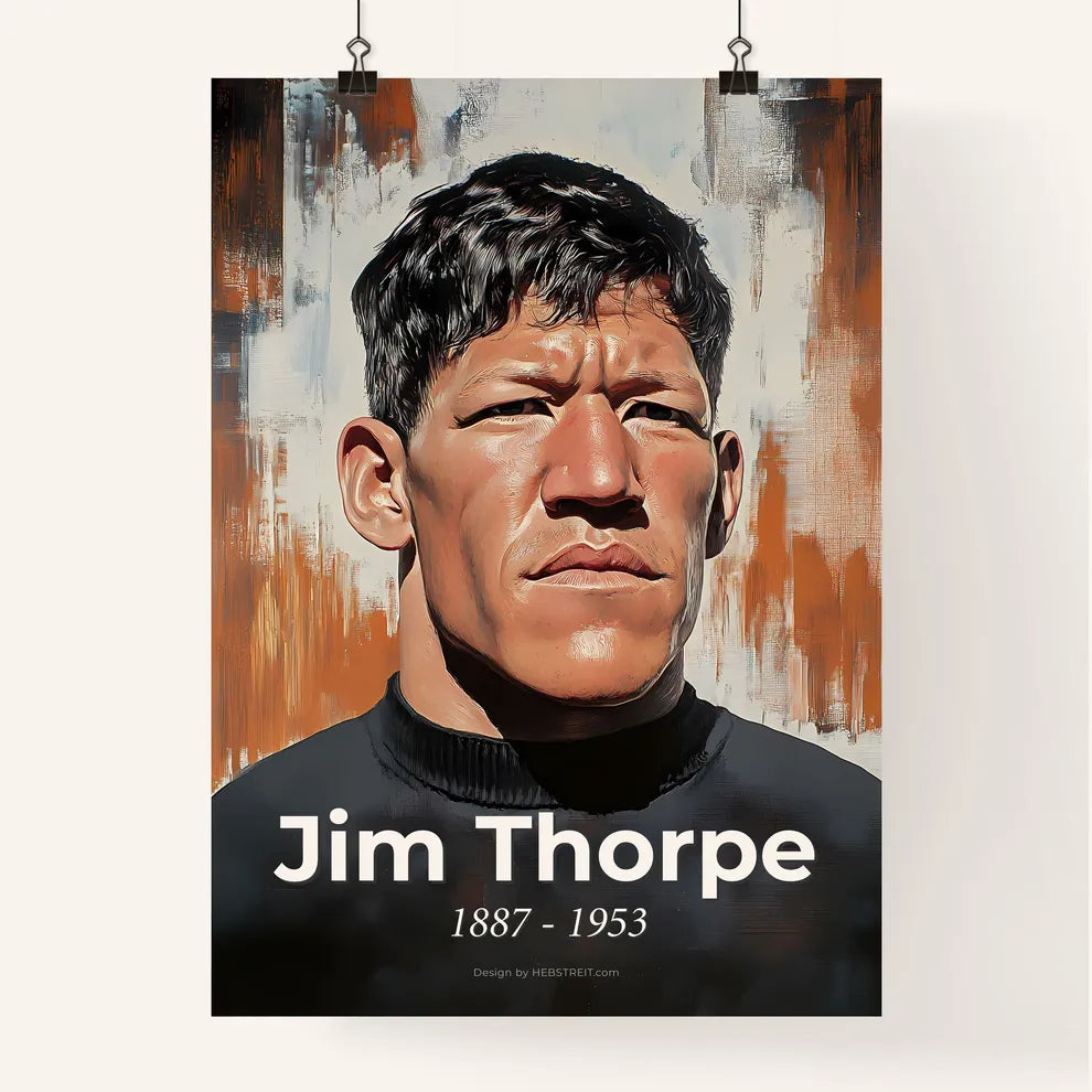 Portrait of Jim Thorpe Poster