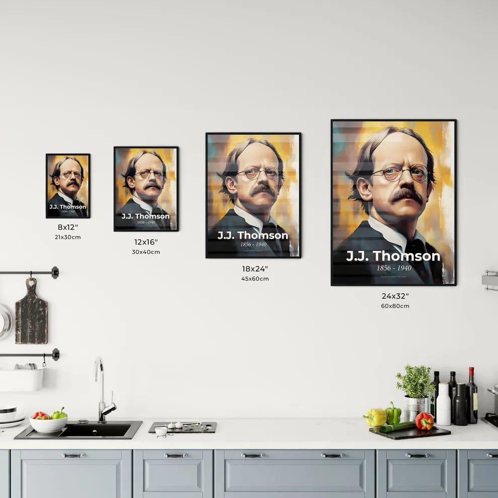 Portrait of J.J. Thomson Size Chart