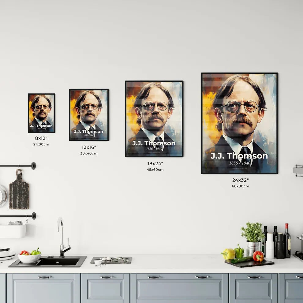 Portrait of J.J. Thomson Size Chart