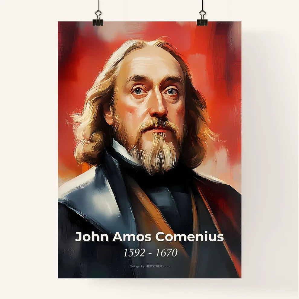 Portrait of John Amos Comenius Poster