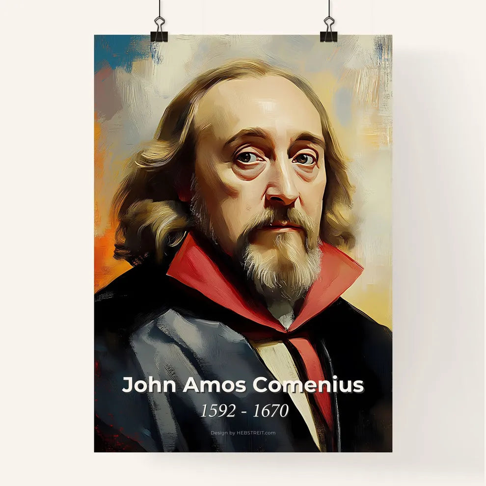 Portrait of John Amos Comenius Poster