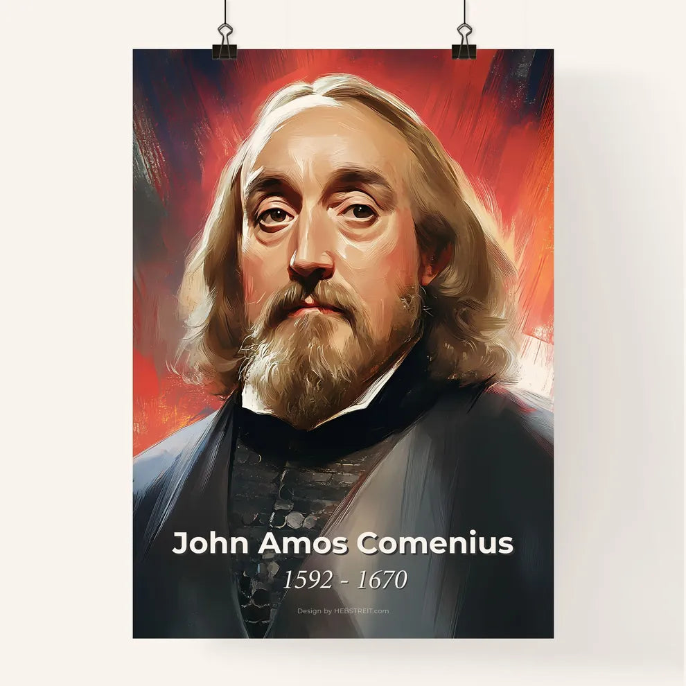 Portrait of John Amos Comenius Poster