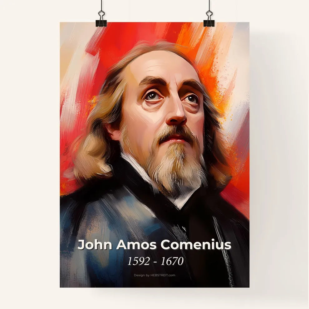 Portrait of John Amos Comenius Poster