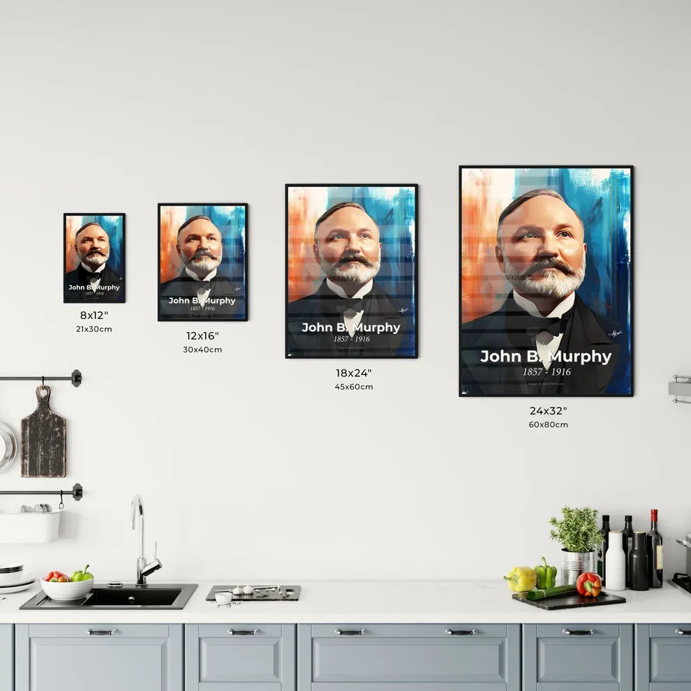 Portrait of John B. Murphy Size Chart