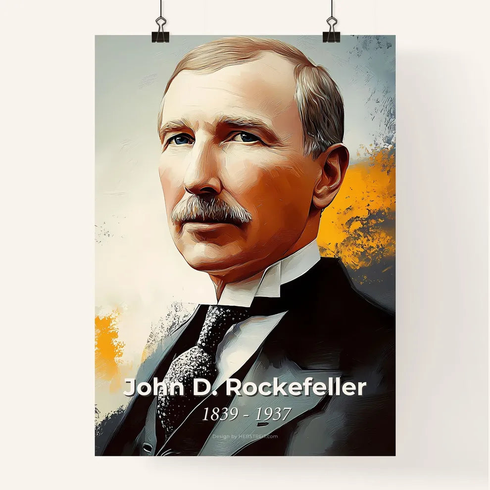 Portrait of John D. Rockefeller Poster